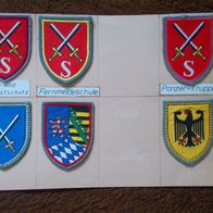 6 verschiedene Verband - Abzeichen der Bundeswehr