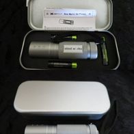 MetMaxx LED Taschenlampe mit Aufbewahungsbox und Handschlaufe LED Lampe Go Titan
