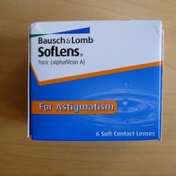 Kontaktlinsen Bausch & Lomb Soflens for Astigmatism 6 Stück NEU und ovp.