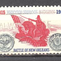 USA, 1965, Mi. 876, Schlacht von New Orleans, 1 Briefm., gest.