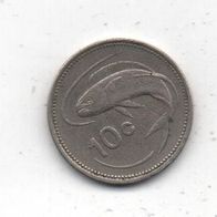 Münze. Malta 10 Cent 1986