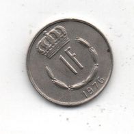 Münze Luxemburg 1 Franc 1976