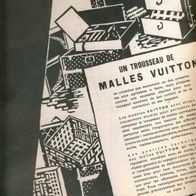 Un Trousseau de Malles Vuitton" Annonce historique Reklame für "LOUIS Vuitton "