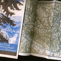 Badner Land, Schwarzwald & Bodensee " DR Touristik Prospekt 1929 mit Karte