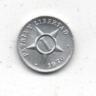 Münze Kuba 1 Centavo 1970.
