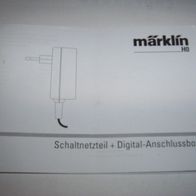 Märklin Bedienungsanleitung Anleitung Schaltnetzteil Digital Anschlussbox