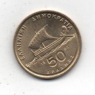 Münze Griechenland 50 Drachmen 1988