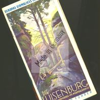 schöner Tourismus Prospekt "Die Luisenburg d Stadt Wunsiedel Fichtelgeb. " 1952