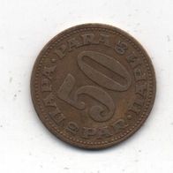 Münze Jugoslawien 50 Para 1965