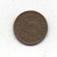 Münze Jugoslawien 5 Para 1965