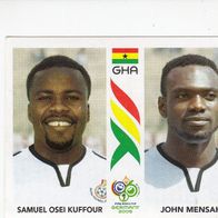 Panini Fussball WM 2006 Samuel Osei Kuffour / John Mensah Ghana Nr 314