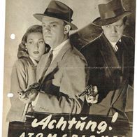 Filmprogramm IFB Nr. 878 Achtung Atomspione Louis Hayward 4 Seiten