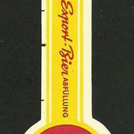 ALT ! Bieretikett "Export" Fürstliche Brauerei Thurn und Taxis † 1997 Regensburg