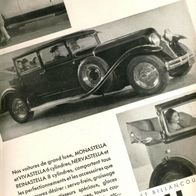 Renault Vivastella Monastella 6 & 8 Zyl " orig. franz. Reklame Foto Druck 1930
