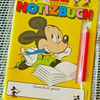 Disney Micky Maus Magazin Beileger - Original MINI Notizbuch mit Mini Bleistift