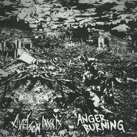 Anger Burning / Livet Som Insats - Split 7" (2013) Yellow Vinyl / Schweden Crust-Punk