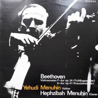 Beethoven Violin Sonatas No.5 (Spring) / No.9 (Kreutzer) LP 1980 Eterna Menuhin