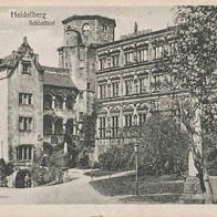 alte AK Heidelberg vor 1945, Schloßhof