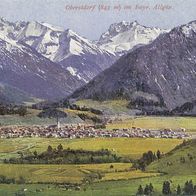 alte AK Oberstdorf vor 1945, Allgäu