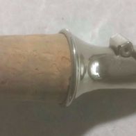 Antiker Flaschenverschluss Ausgießer mit Korken mit Klappdeckel Länge 6cm