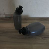 2 x Trinkflasche Wasserflasche Sportflasche mit Sportdeckel grau 250 ml