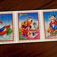 Disney Micky Maus Magazin Beileger - Glitzer Sticker Aufkleber Goofy Donald Duck