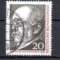 Bund BRD 1965, Mi. Nr. 0463 / 463, Bismarck, gestempelt #14218