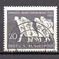 Bund BRD 1965, Mi. Nr. 0479 / 479, Vertreibung, gestempelt Hannover 13.01.1966 #14247