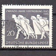 Bund BRD 1965, Mi. Nr. 0479 / 479, Vertreibung, gestempelt #14248