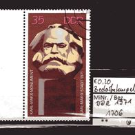 DDR 1971 Einweihung des Karl-Marx-Monuments MiNr. 1706 Bedarfsstempel -1-