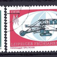 DDR 1971 Leipziger Frühjahrsmesse MiNr. 1653 - 1654 Bedarfsstempel -1-