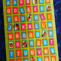 SAMMEL Kinder Bilder Rubbelbilder bunte Buchstaben Alphabet Pferd ABC ca 7,5 x 10 cm