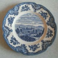 Kuchenteller Johnsons Bros England Old Britain Castles blau Ø20,5cm Ironstone