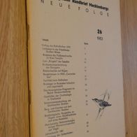 Ornithologischer Rundbrief Mecklenburgs 26/ 1983 (DDR)