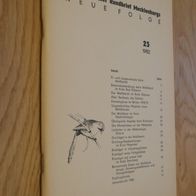 Ornithologischer Rundbrief Mecklenburgs 25/ 1982 (DDR)