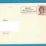 Schweiz Brief gel.1955 mit Mi.618. Brief mit gebrauchsspuren.