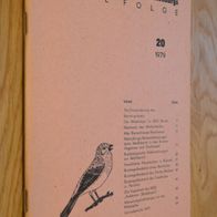 Ornithologischer Rundbrief Mecklenburgs 20/ 1979 (DDR)