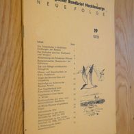 Ornithologischer Rundbrief Mecklenburgs 19/ 1978 (DDR)