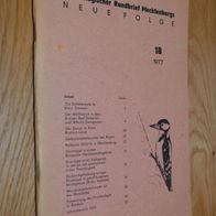 Ornithologischer Rundbrief Mecklenburgs 18/ 1977 (DDR)