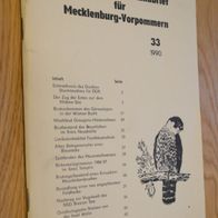 Ornithologischer Rundbrief Mecklenburgs 33/ 1990 (DDR)