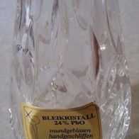 Bleikristall Vase 24% PbO mundgeblasen handgeschliffen Höhe 9cm Ø 6cm Gewicht: 200g