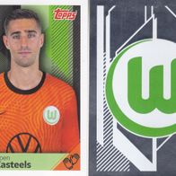 2x VFL Wolfsburg Topps Sammelbilder 2020