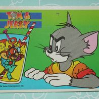 Sammel Bild Sticker Aufkleber - 1 Schmuckbild (für Tasse?) - TOM & JERRY 1996