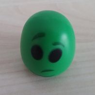 grünes Smiley aus Kunststoff ca. 3,7 cm hoch