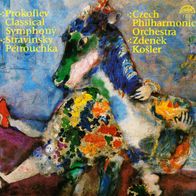 Prokofiev Classical Symphony Stravinsky Petrouchka LP Zdenek Kosler Czech Philharm