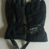 Mc Kinley Damenhandschuhe schwarz Model 268061 Stickerei Applikation