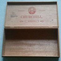 Zigarrenkiste aus Holz 30 Cigars Churchill Sumatra hergestellt in W.-Deutschland