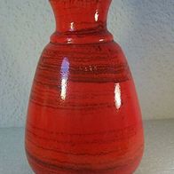 Rote Bay Keramik - Vase, 60ger Jahre