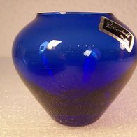 Blaue Ritzenhoff Glas-Vase