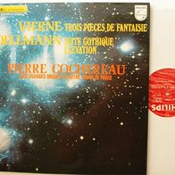VIERNE Trois Pieces De Fantasie - Boellmann: Suite Gothique-Elevation LP Cocherau M
